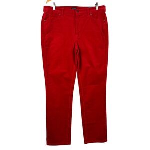 NWT Talbots High Waist Straight Leg Corduroy Pants 14P Holidays Festive Party